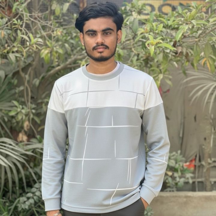 Lining Print T Shirts Full Sleeves Providing Premium Quality With Smart Look Easy Wash And Comfortable Ready To Wear Design - Large