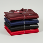 Classic Couple Night Suit Silk Satin Pajama Set – Long Sleeve Top & Full-Length Pants (4 Pcs) | DC-C007