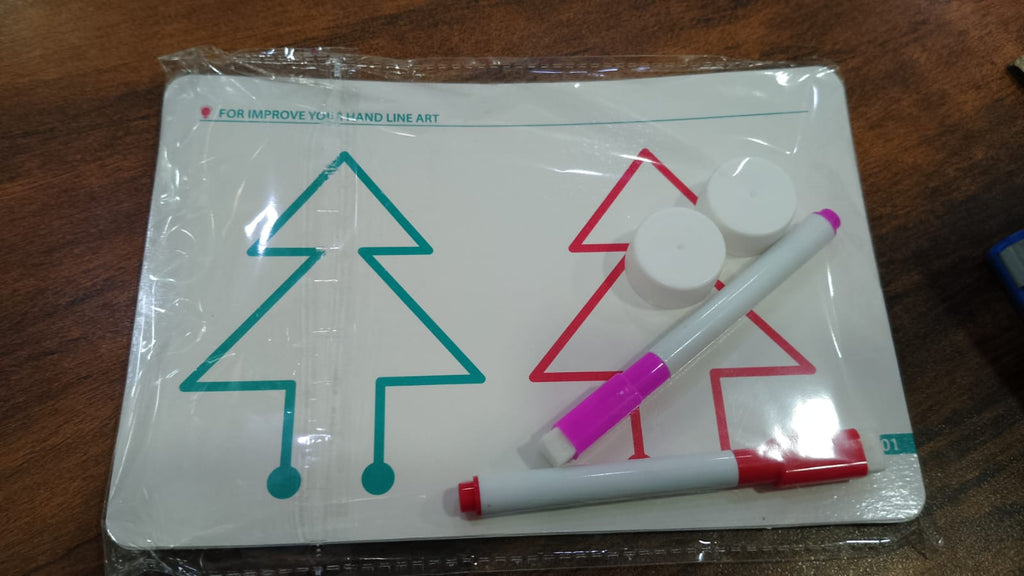 2-in-1 Brain Development Training Kit – Reusable Finger Maze & Pen Control Workbook for Kids & Adults (20 Training Pictures)
