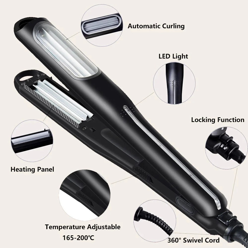 New Automatic Hair Crimping Iron Corn Plate Curler For Women Corn Splint Curlers