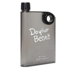 A5 Flat Water Bottle Slim Notebook Style Reusable Water Bottle (420ML) - Drinkware Accessory Designed For Hydration (Random Color)