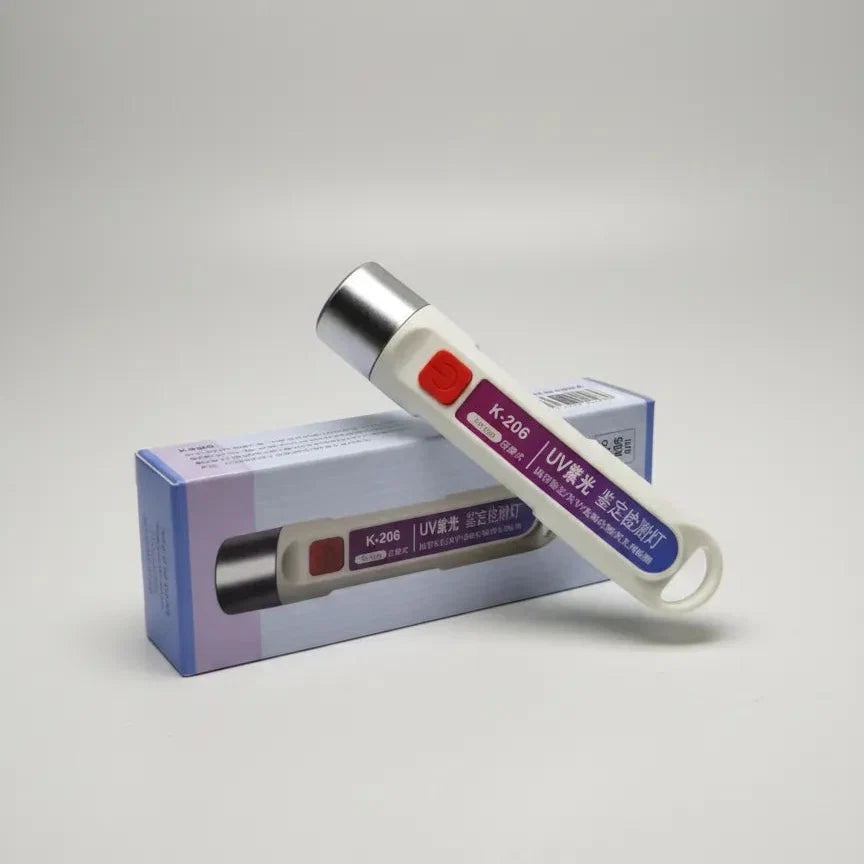K-206 365nm UV Inspection Lamp – Rechargeable USB UV Flashlight for Fluorescent Detection, Currency, Stain & Security Mark Inspection