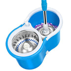 360 Degree Rotating Spin Mop with Stainless Steel Bucket | 360 Degree Rotating Microfiber Mop Head | Home & Office Floor Cleaning Tool