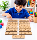Urdu Huroof Tracing Board – MDF Wood Alphabet Learning & Writing Practice Toy