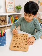 Educational Wooden Tracing Board Set 5 Pcs – Urdu, English, Numbers & Body Parts Learning Boards