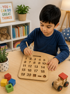 Educational Wooden Tracing Board Set 5 Pcs – Urdu, English, Numbers & Body Parts Learning Boards