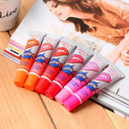 6 Pcs Peel Off Wow Lipstick Lip Gloss - Cosmetic Product Designed For Lip Care And Daily Makeup Routine