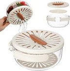 Fruit & Vegetable Drain Basket | Fruit Washing Basket With Lid Portable | Kitchen Storage Box and Container