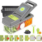 16-in-1 Multi-Functional Vegetable Chopper, Dicer & Slicer with Storage Container