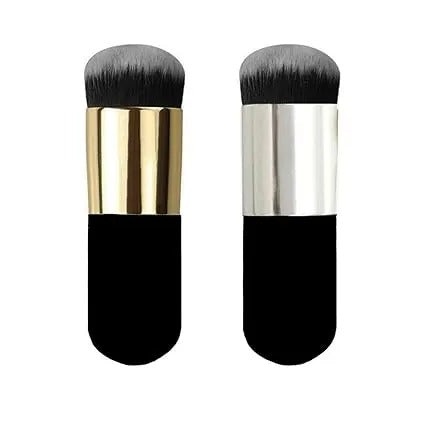 Chubby Pier Foundation Brush Flat Cream Makeup Brushes - Cosmetic Product Designed For Face Care And Daily Makeup Routine (Random Color)