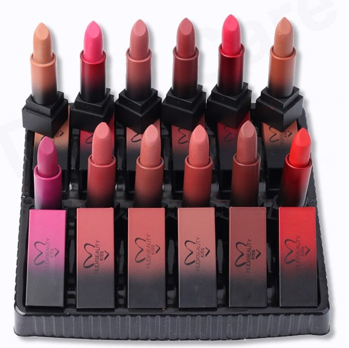 Huda Beauty Lipstick Collection – Pack of 12 Signature Shades