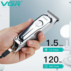 VGR V-071 Hair Cutting Machine Electric Hair Clipper Professional Haircut Machine Mini Barber Rechargeable Hair Trimmer for Men