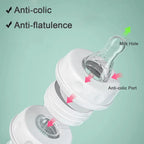 Handsfree Baby Feeding Bottle 240ml with Silicone Tube & Nipple | BPA-Free | Random Color