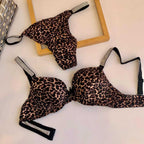 Premium Comfortable Victoria Stylish Secret Hearts Printed Push Up Bra Set For Women - For Undergarment Wear And Daily Comfort Routine