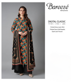 Bareezé Digital Classic 3-Piece Lawn Unstitched Suit (PR-7609)