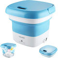 Portable Folding Semi Automatic Washing Machine Compact Lightweight Durable Reliable Practical Choice For Home Dorm And Travel Laundry | Random Color