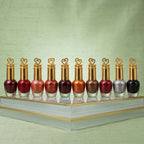 KleanColor Heart-Cap Metallic & Glitter Nail Lacquer Set (10 Pcs) - Random Color