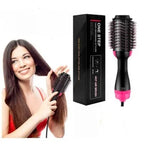 3 in 1 Professional Hot Air Hair Brush Styler - Dryer, Straightener & Curler