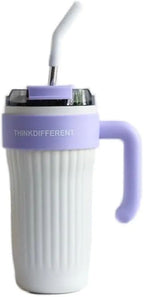 Dual-Layer Glass Water Bottle with Protective Shell & Handle (800ml)