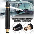 High Pressure Metal Brass Adjustable Nozzle Water Spray Gun - Watering Tool Designed For Fluid Spraying And Daily Garden Maintenance Routine