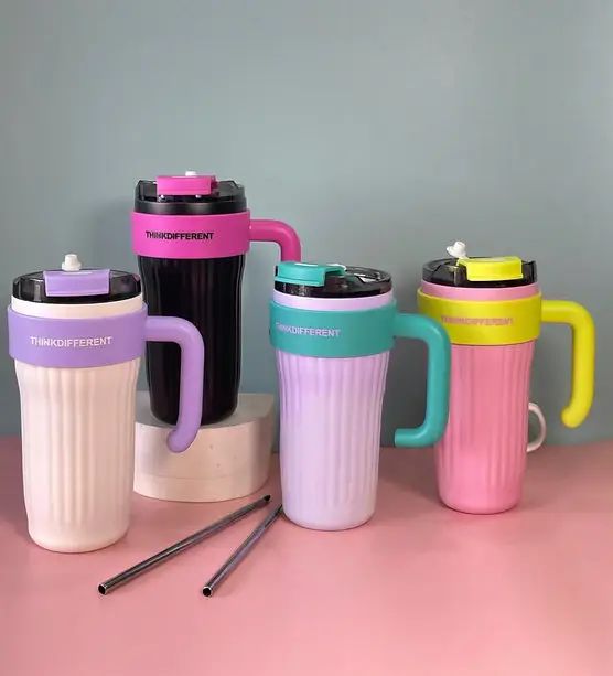 Dual-Layer Glass Water Bottle with Protective Shell & Handle (800ml)