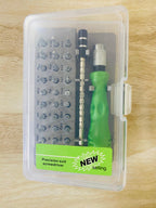 32 In 1 Precision Screwdriver Set Versatile Handle 30 Plus Bits Compact Durable Storage Case For Electronics Glasses Mobile And Small Repairs
