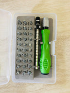 32 In 1 Precision Screwdriver Set Versatile Handle 30 Plus Bits Compact Durable Storage Case For Electronics Glasses Mobile And Small Repairs