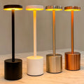 USB Rechargeable LED Night Light Desk Lamp 3 Color Touch Sensor Metal Table Lamp Random Colour Compact Portable Design For Home And Office (Colour Random)