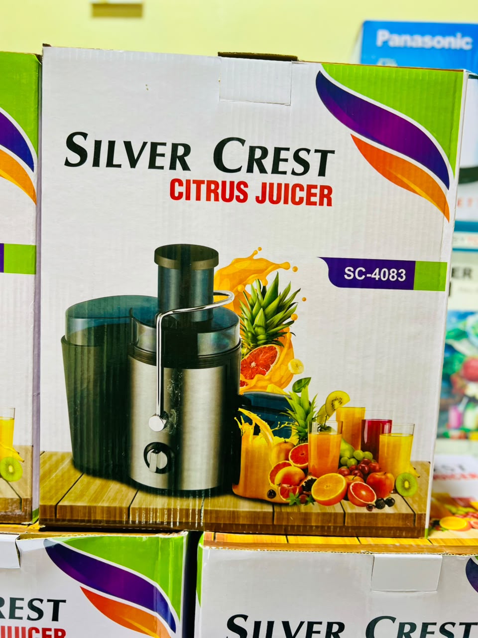 Silver Crest Fruit Juicer With Two Speed Settings I And II For Efficient Juicing Of Various Fruits And Durable Daily Home Use Design