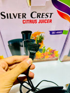 Silver Crest Fruit Juicer With Two Speed Settings I And II For Efficient Juicing Of Various Fruits And Durable Daily Home Use Design