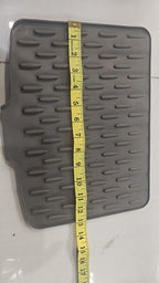 Sink Mat 26x32cm Black Durable Non Slip Design Protects Sink Surface Prevents Scratches And Keeps Kitchen Clean