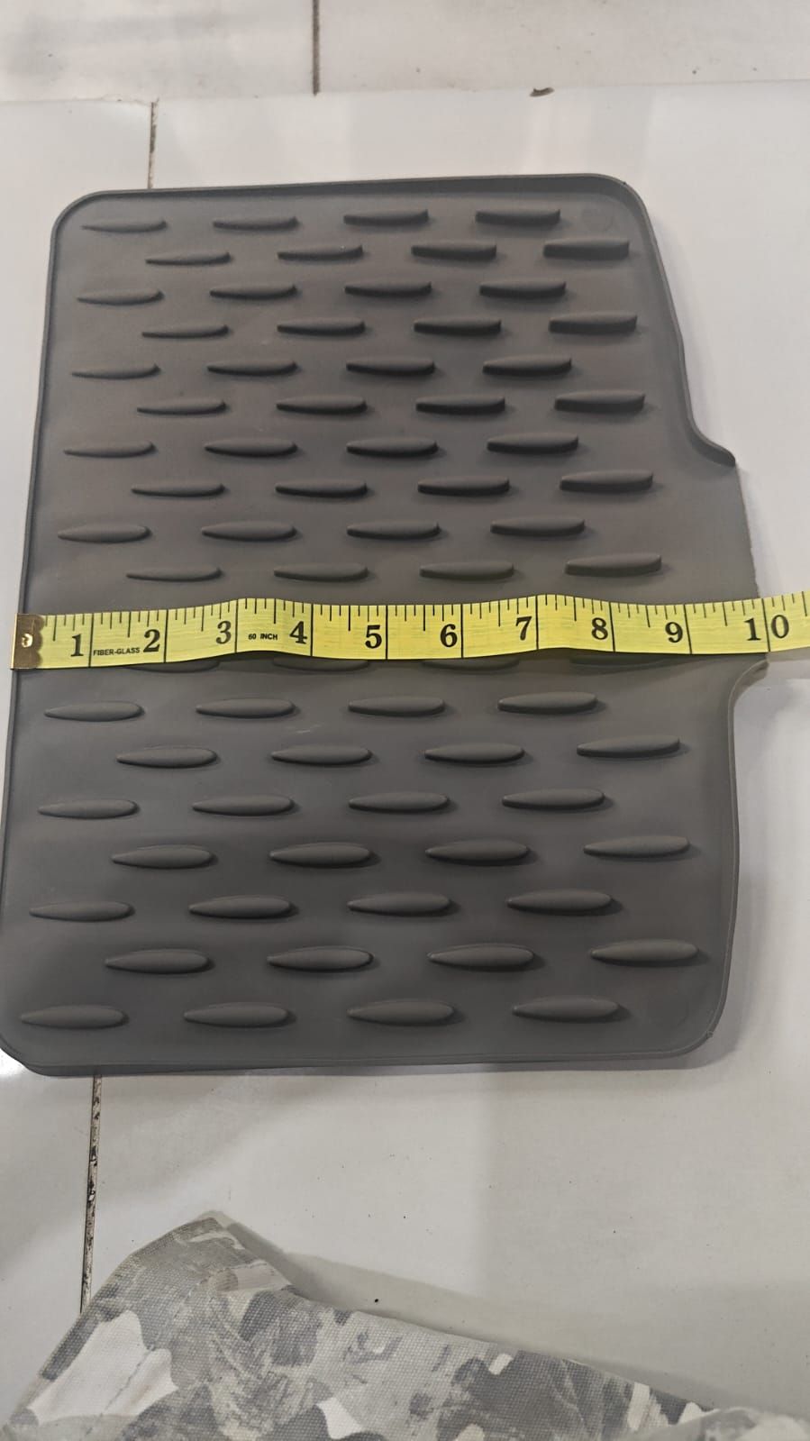 Sink Mat 26x32cm Black Durable Non Slip Design Protects Sink Surface Prevents Scratches And Keeps Kitchen Clean