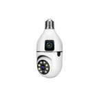 Speed-X Dual Lens Bulb Camera 1080p WiFi Panoramic Night Vision