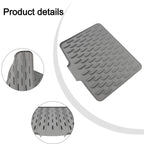Sink Mat 26x32cm Black Durable Non Slip Design Protects Sink Surface Prevents Scratches And Keeps Kitchen Clean