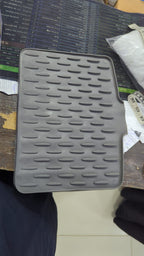 Sink Mat 26x32cm Black Durable Non Slip Design Protects Sink Surface Prevents Scratches And Keeps Kitchen Clean