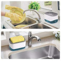 Soap Pump And Sponge Caddy Press Down One Handed Design Non Slip Base Eliminates Sink Clutter Ideal Kitchen Sink Organizer