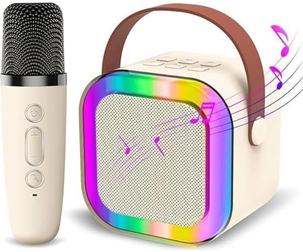 K12 Portable Speaker With Single Mic | Karaoke Microphone With Speaker | Portable Wireless Bluetooth Speaker