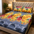 3D Crystal Cotton 3-piece Bedsheet Set AY0010015