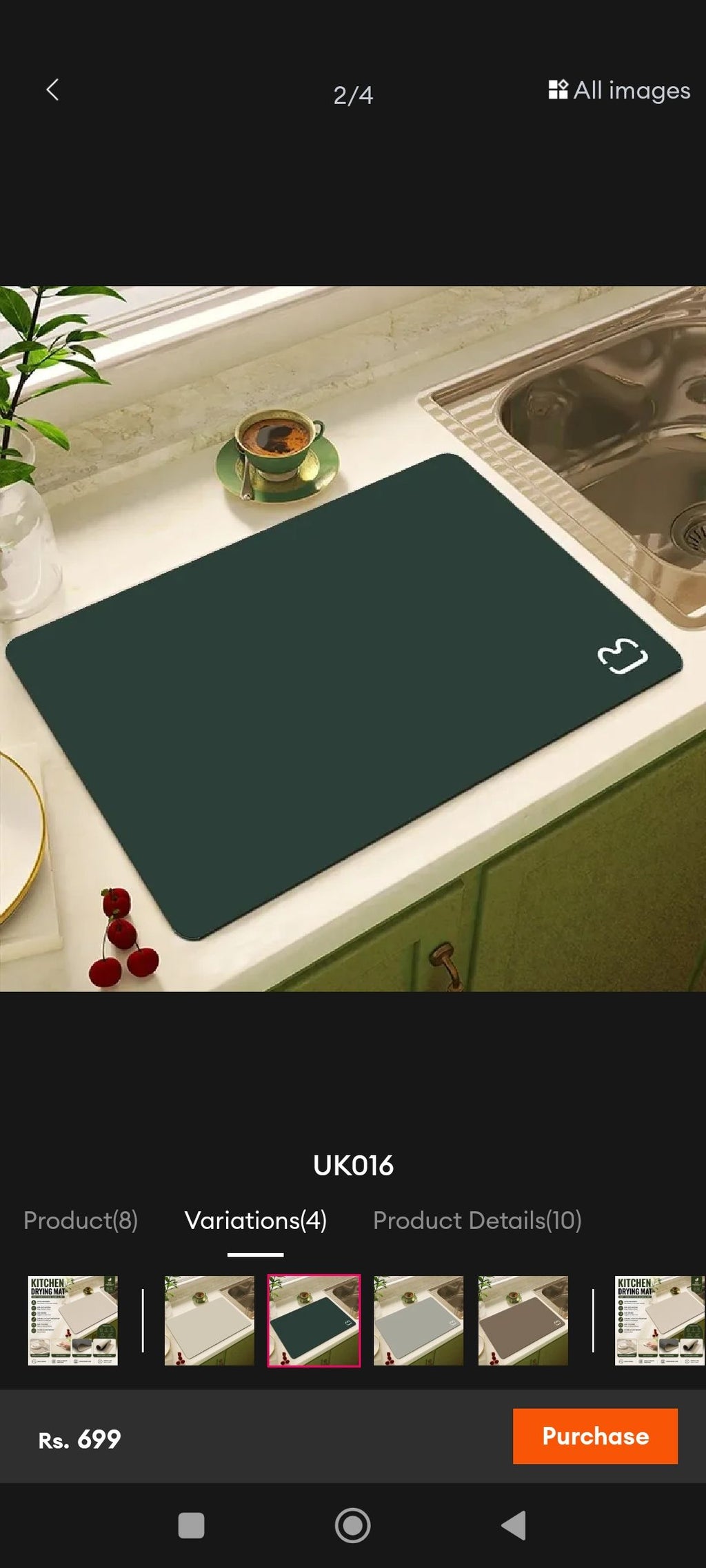 Premium Kitchen Drying Mat perfect for keeping Your kitchen Counters Clean and Dry (Random Colour)