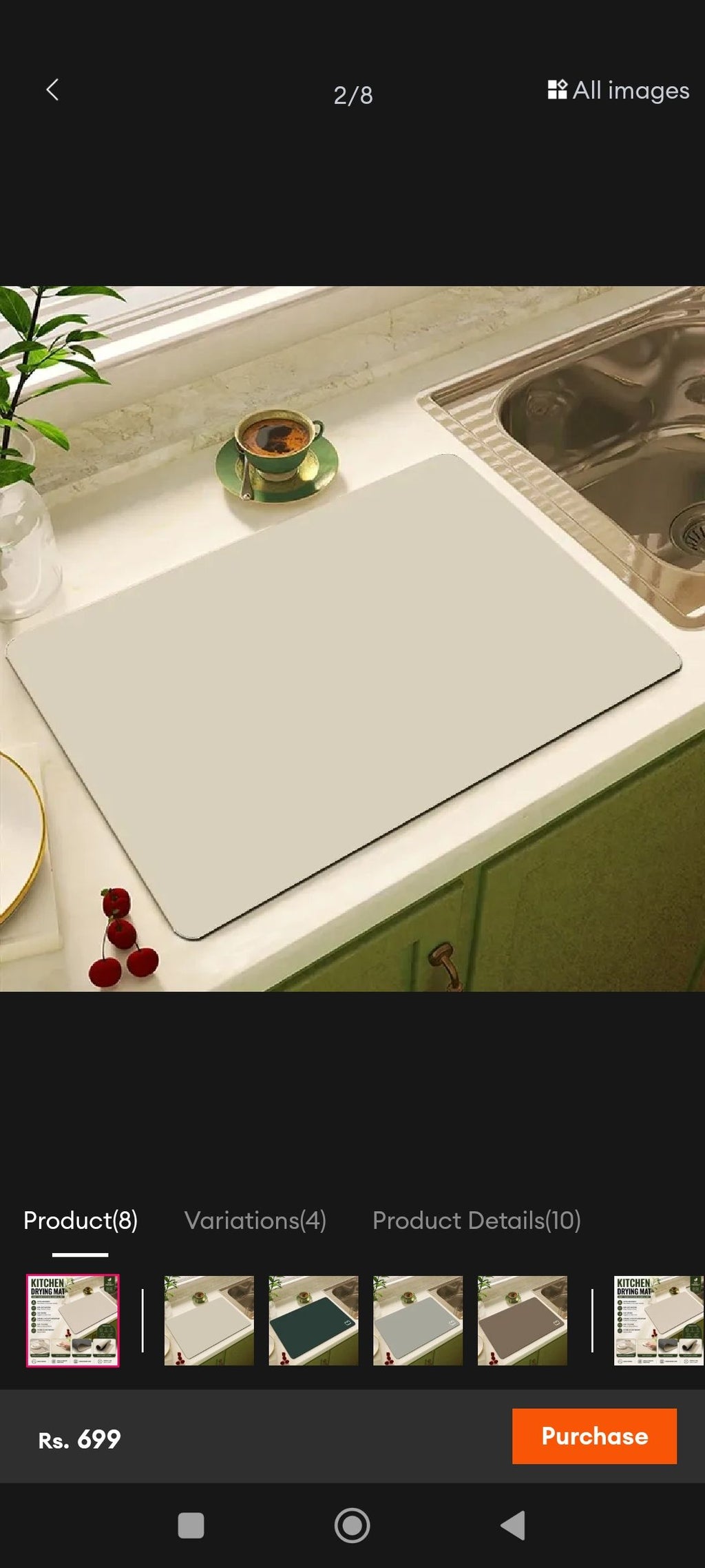 Premium Kitchen Drying Mat perfect for keeping Your kitchen Counters Clean and Dry (Random Colour)