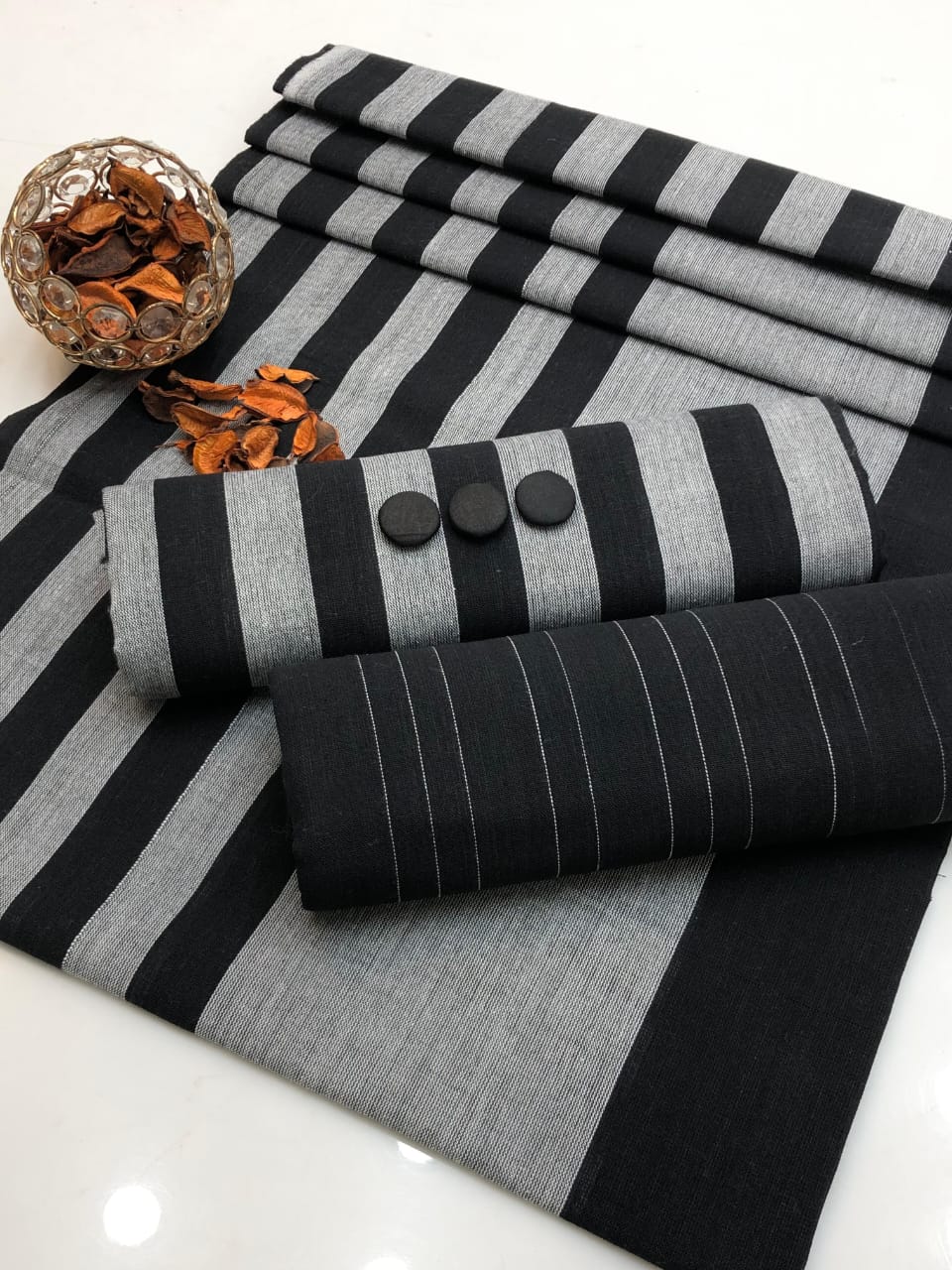 Unstitched Sussi Marina 3-Piece Suit - Apparel Accessory Designed For Fashion Styling And Daily Wardrobe Routine - Black