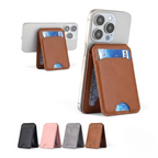 Mobile Magnetic Card Holder Wallet with Box – Slim 3 Card Slots, Transparent ID Slot, Lightweight Phone Wallet