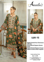 Forest Green Embroidered 3-Piece Ensemble