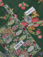 Forest Green Embroidered 3-Piece Ensemble