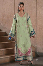 Luxury Kaftan Silk 2-Piece | Fully Heavy Embroidered Kaftan UNSTITCHED