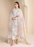 ivory Pearl - Hand Work Embroidered Chiffon 3-Piece Formal Suit